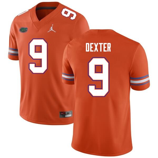 NCAA Florida Gators Gervon Dexter Men's #9 Nike Orange Stitched Authentic College Football Jersey ANW3364HY